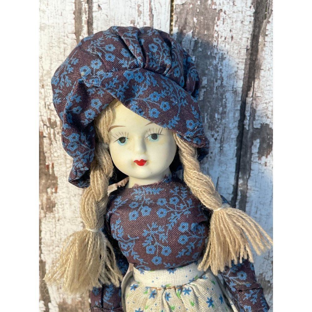 Vintage Porcelain Prairie Doll Made in Taiwan